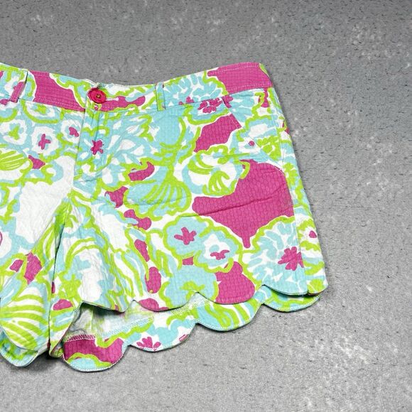 Lilly Pulitzer Shorts Womens Size 14 Multicolor Buttercup Stretch Floral - Picture 3 of 15